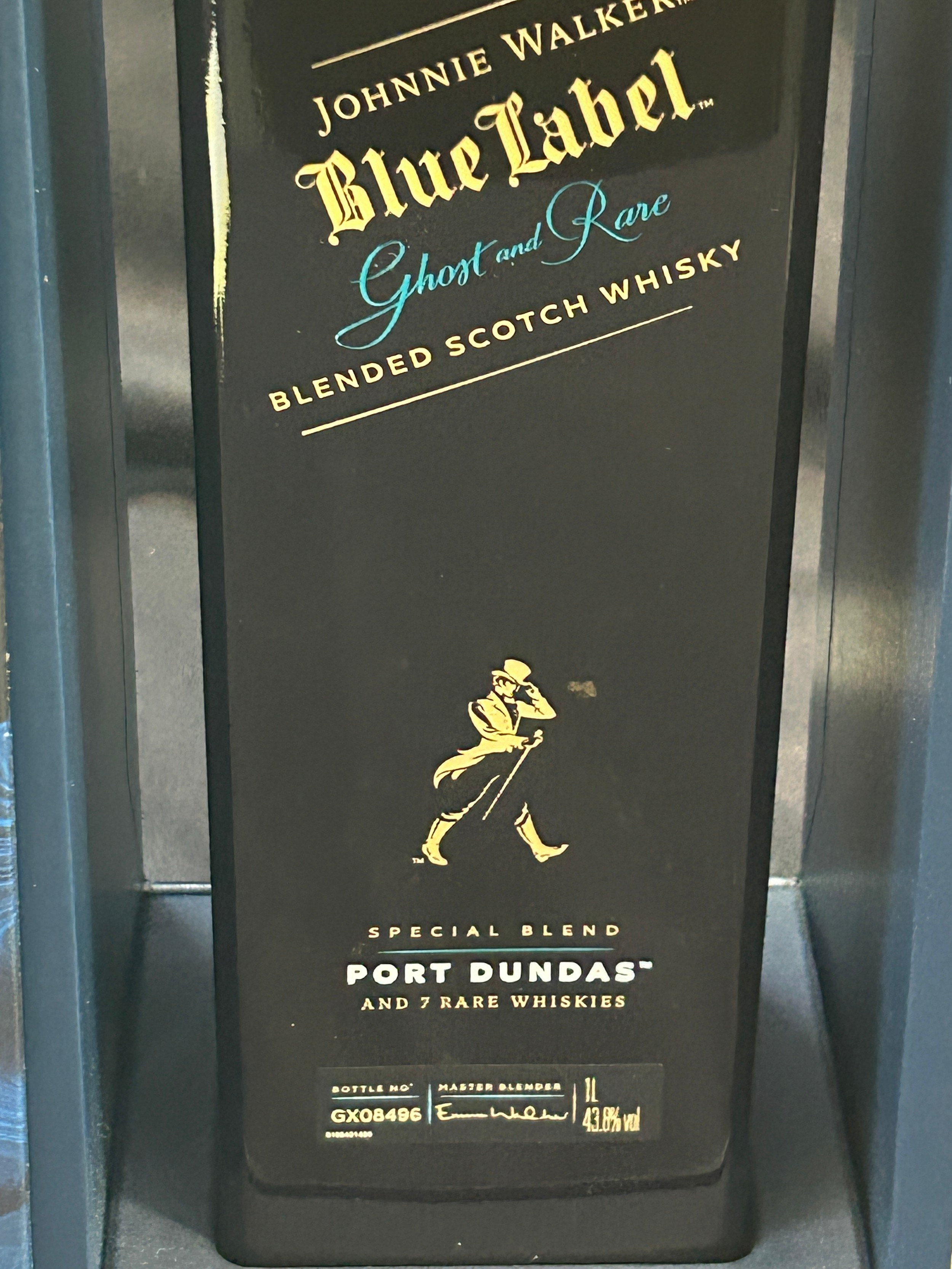 Boxed 1 litre bottle of Johnnie Walker Blue Label Ghost and rare whisky, sealed - Image 5 of 6