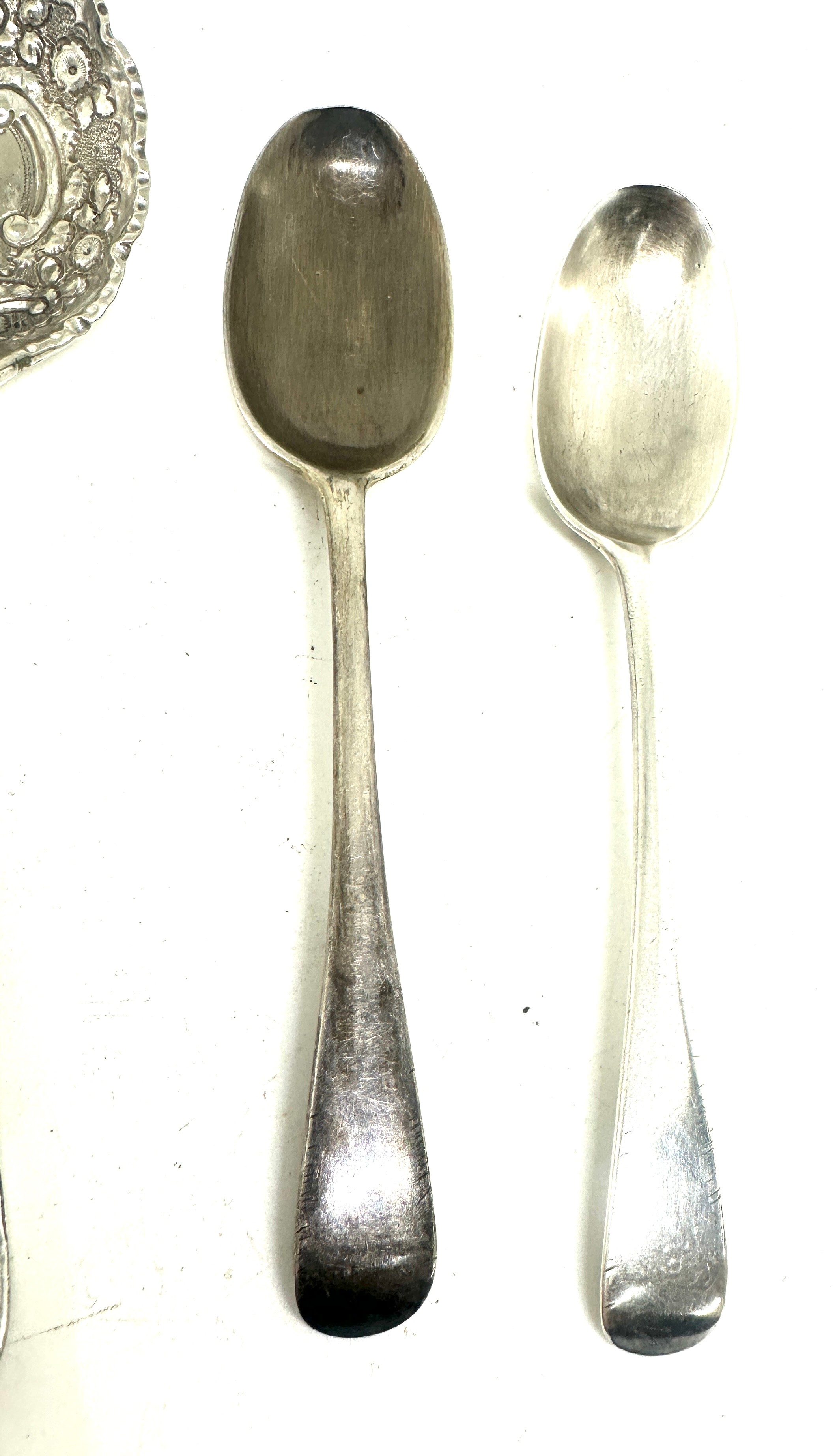 2 Silver spoons and a silver butter knife with 1 other, total silver weight 62 grams - Image 4 of 7