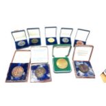 Selection of vintage gardening medals
