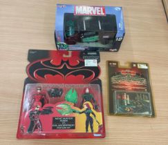 New/Boxed Maisto Marvel –Hulk, Hummer , Kenner Batan and Robin sealed toy, Batman and Robin audio