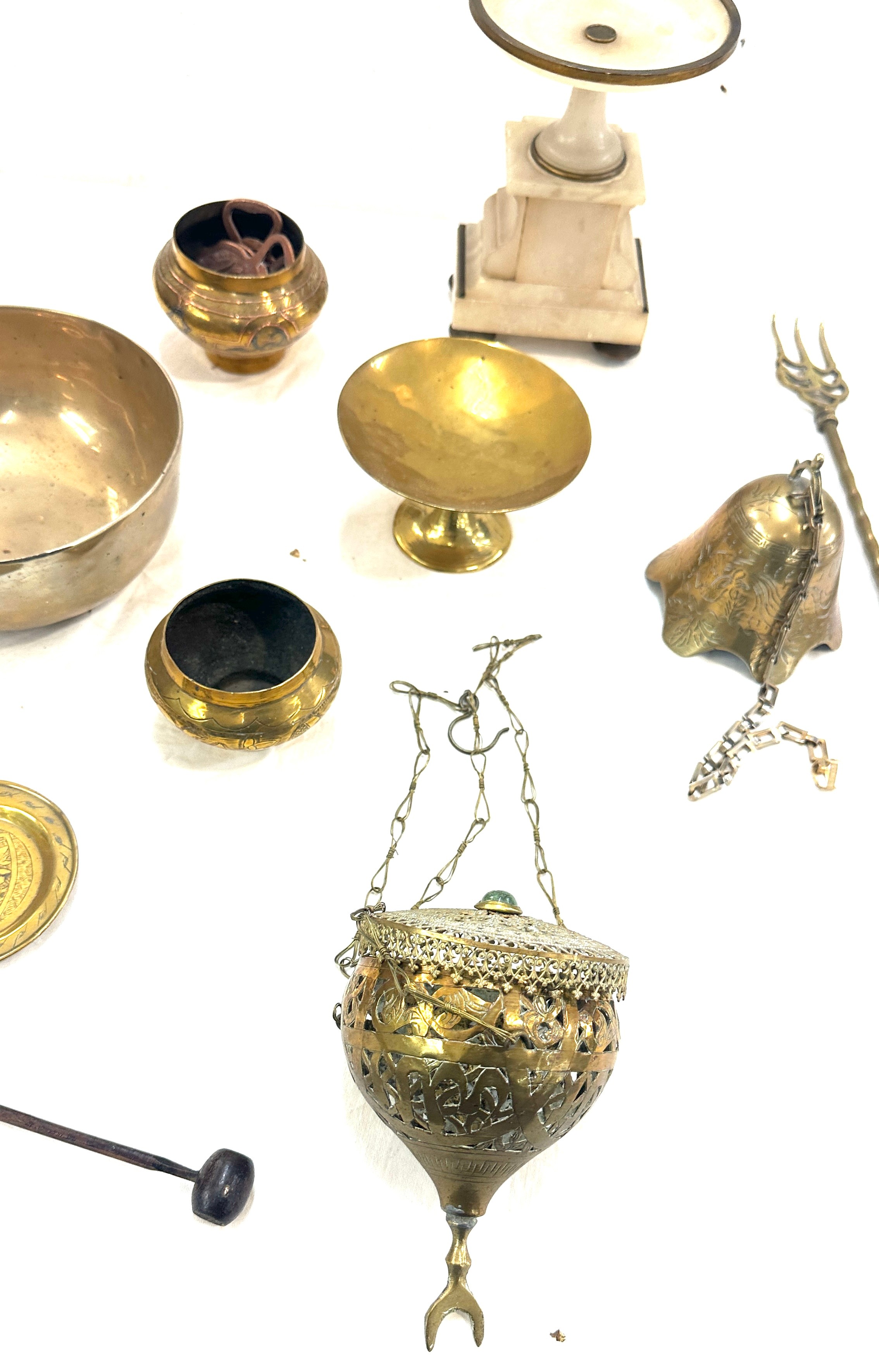Selection of assorted brass ware - Image 5 of 6