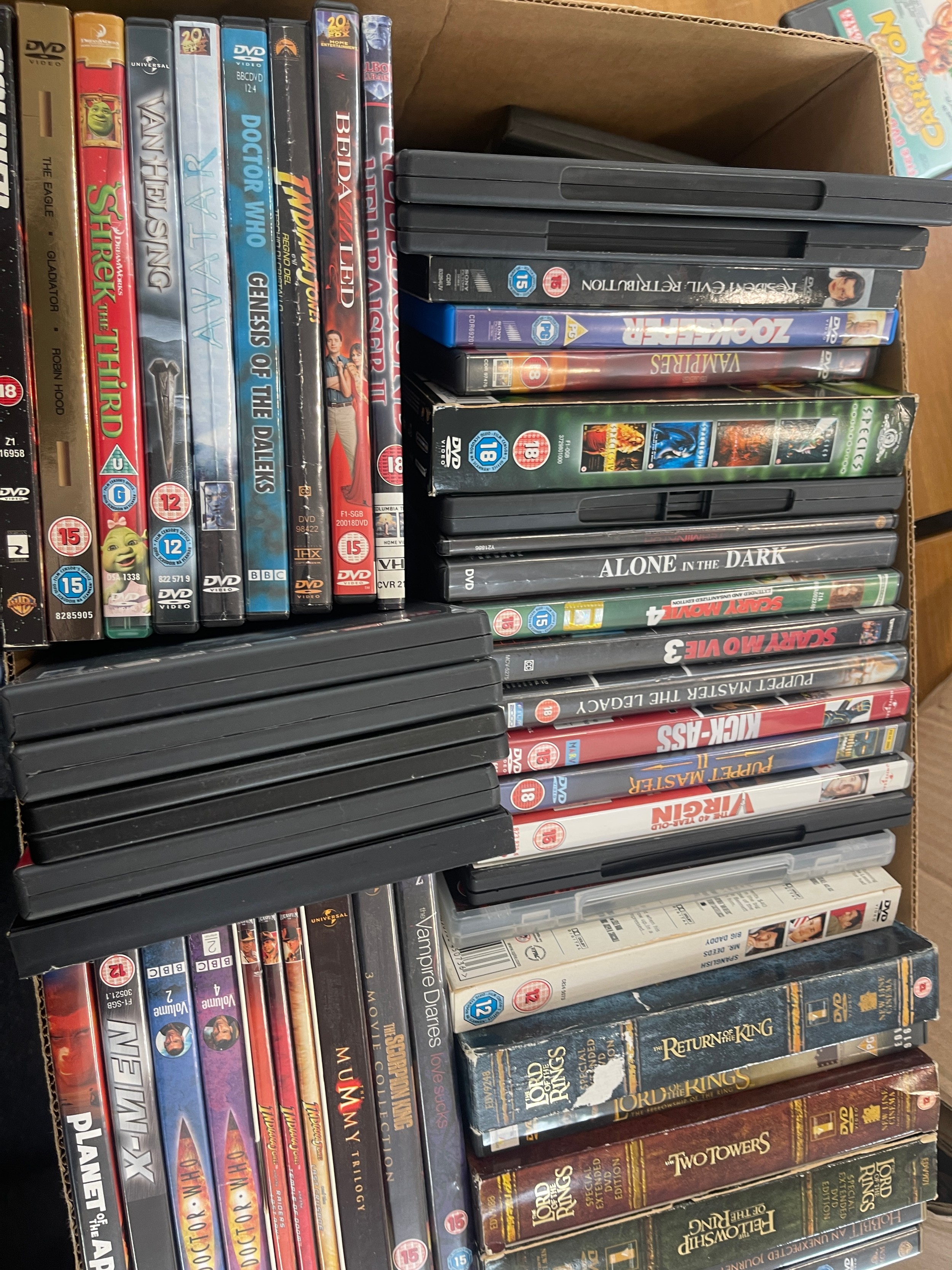 Large selection of DVD's, various genre to include Horrors, Doctor Who, Lord of the Rings - Image 5 of 8