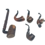 Selection of vintage smoking pipes