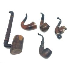 Selection of vintage smoking pipes