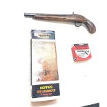 Vintage amr 29676 flintlock pistol with a gun cleaning kit, Waffen co2 etc
