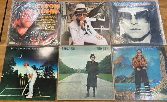 Selection of Elton John LP/ Albums to include Caribou, A Single Man, Victim of love, Greatest