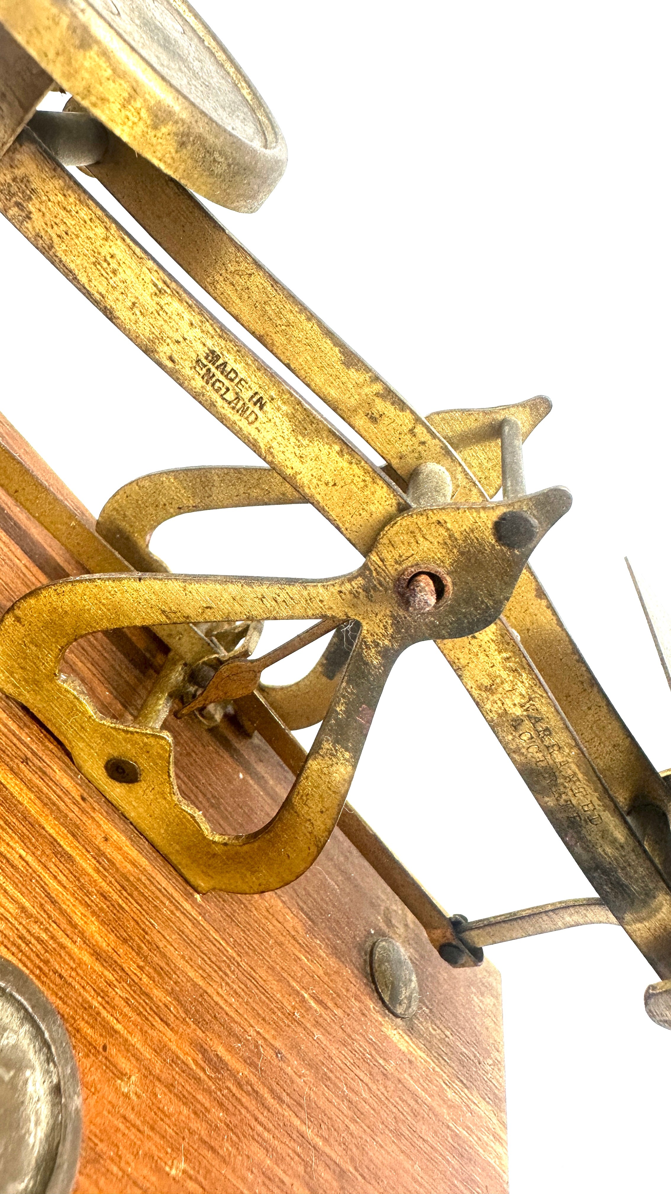 Set of vintage brass scales and weights - Image 2 of 3