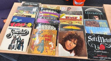 Selection of LP's to include Queen, Leo Sawyer, T Rex, Searchers etc