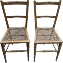 Pair of hall chairs
