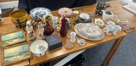 Large selection of of collectable pottery to include Royal Doulton, Indian Tree, Staffordshire