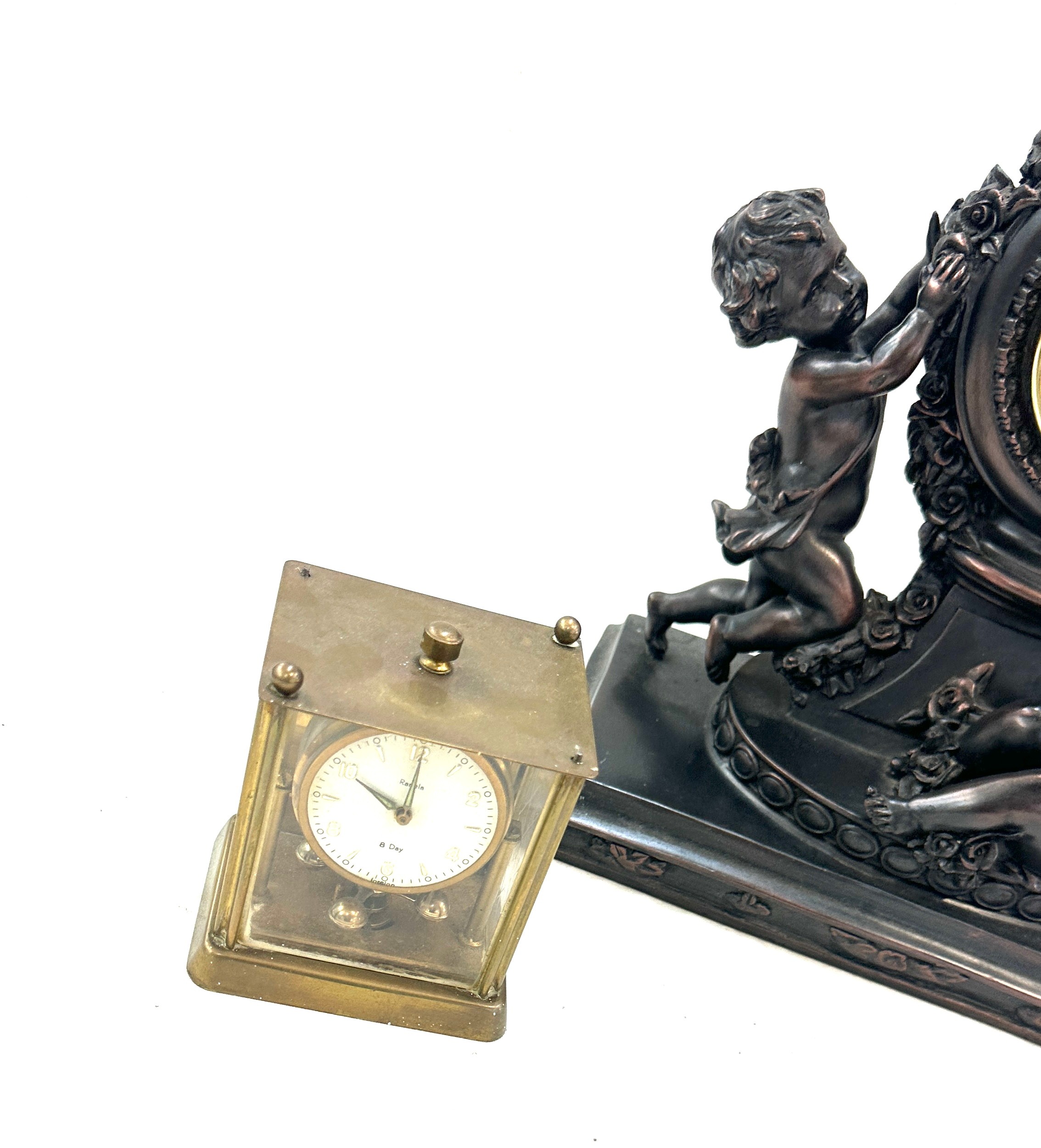 Selection of three mantle clocks, battery operated - Image 2 of 4