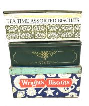 Selection of vintage advertising tins