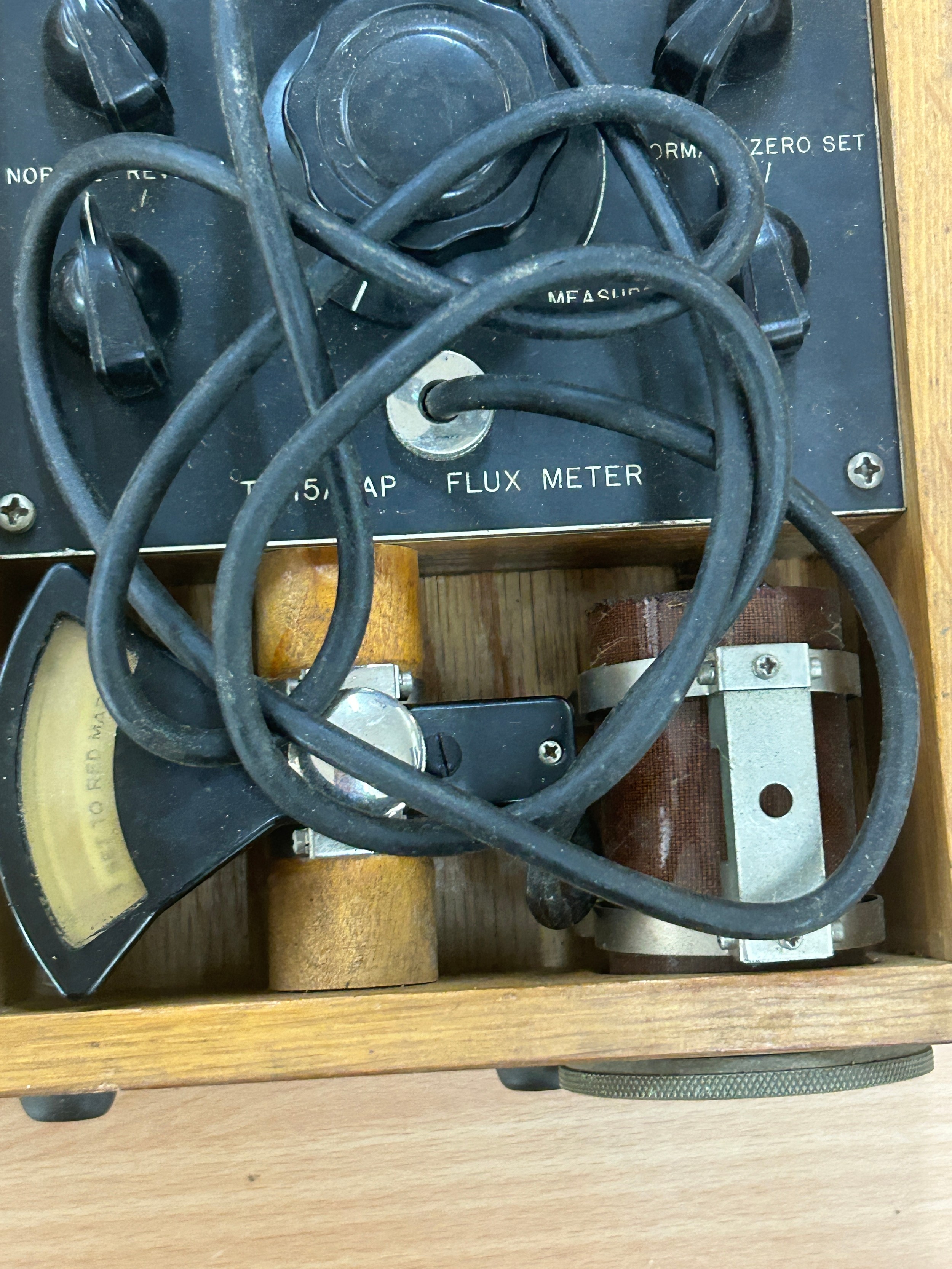 Wooden cased TS 15A/AP Flux Meter, untested - Image 3 of 5