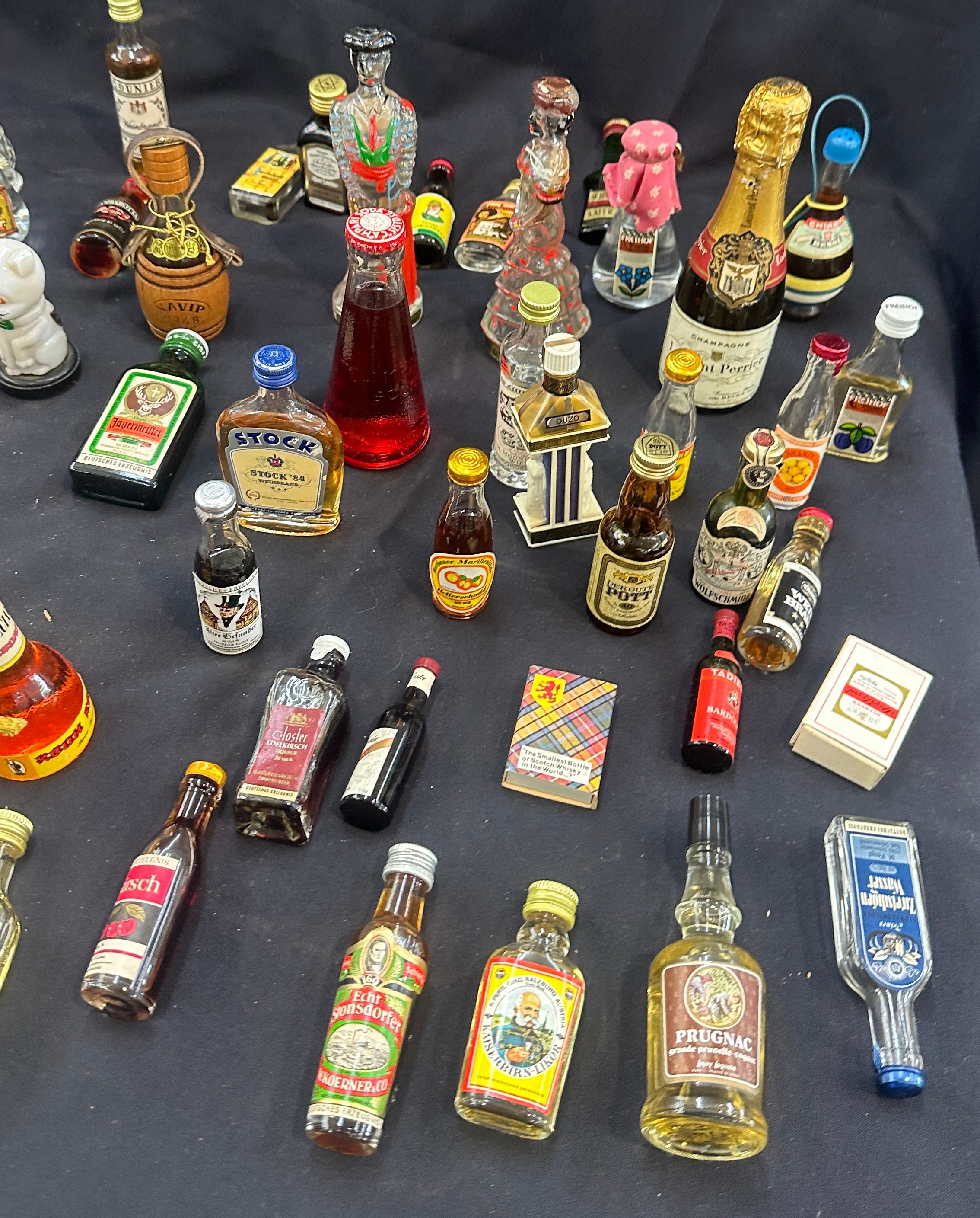 Selection of vintage alcohol miniatures includes Jager master, port, brandy etc - Image 6 of 7