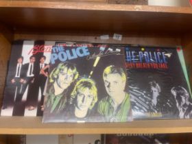 Selection of LP's to include Blondie, Police, Iron Midoen, Adam Ant, etc