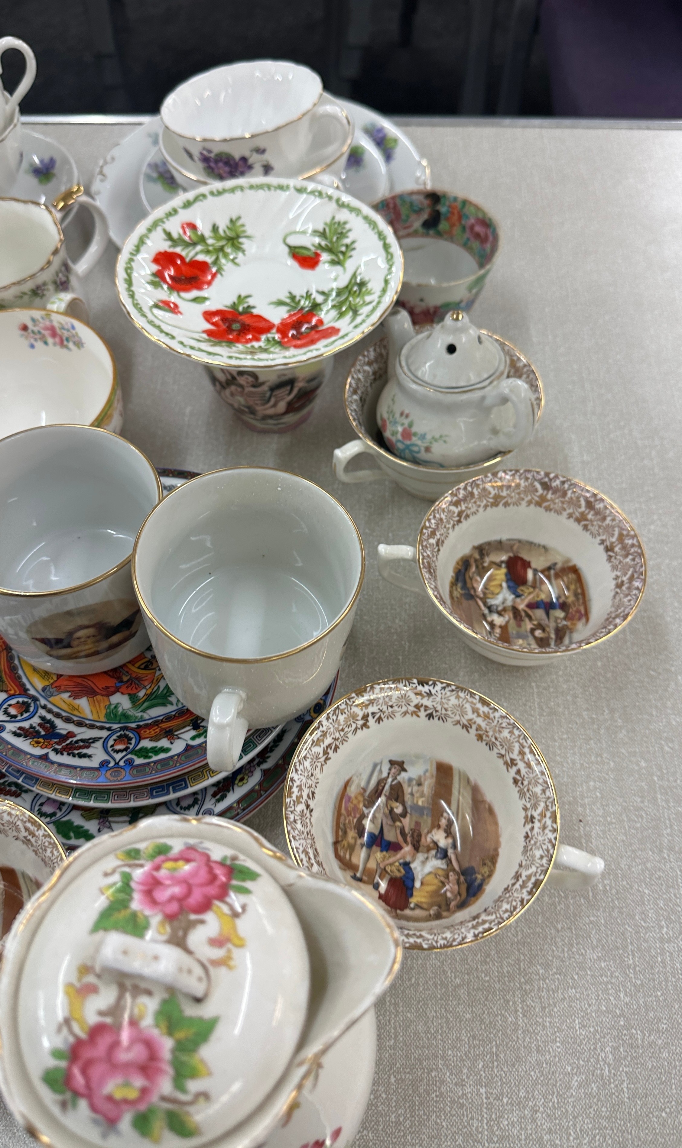 Selection of part tea services includes Shelley tea pot etc - Image 3 of 5