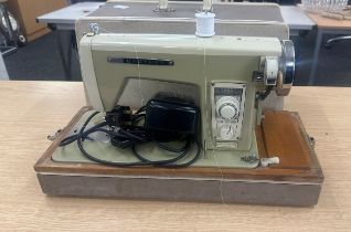 Vintaged cased Brother sewing machine, untested