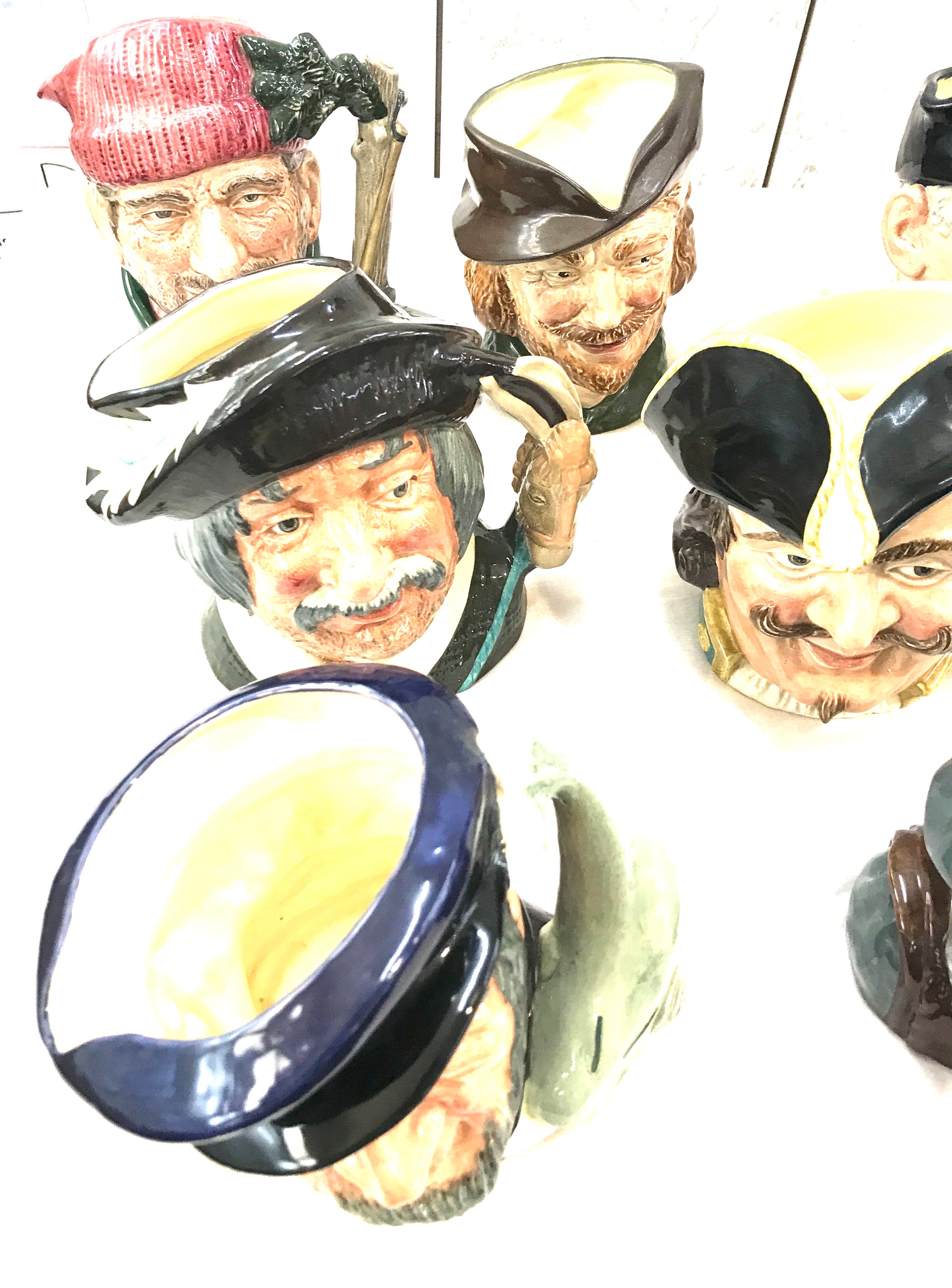 Selection of large toby jugs to include Royal Doulton Golfer, Lumberjack, Robin Hood, Van Winkle, - Image 2 of 5