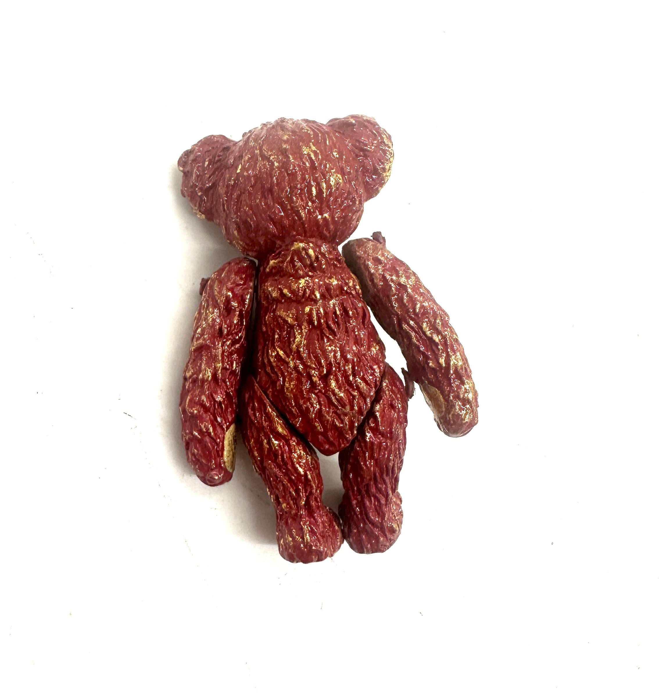 Steiff metal teddy, moveable arms and legs, height of teddy 2 inches - Image 3 of 4