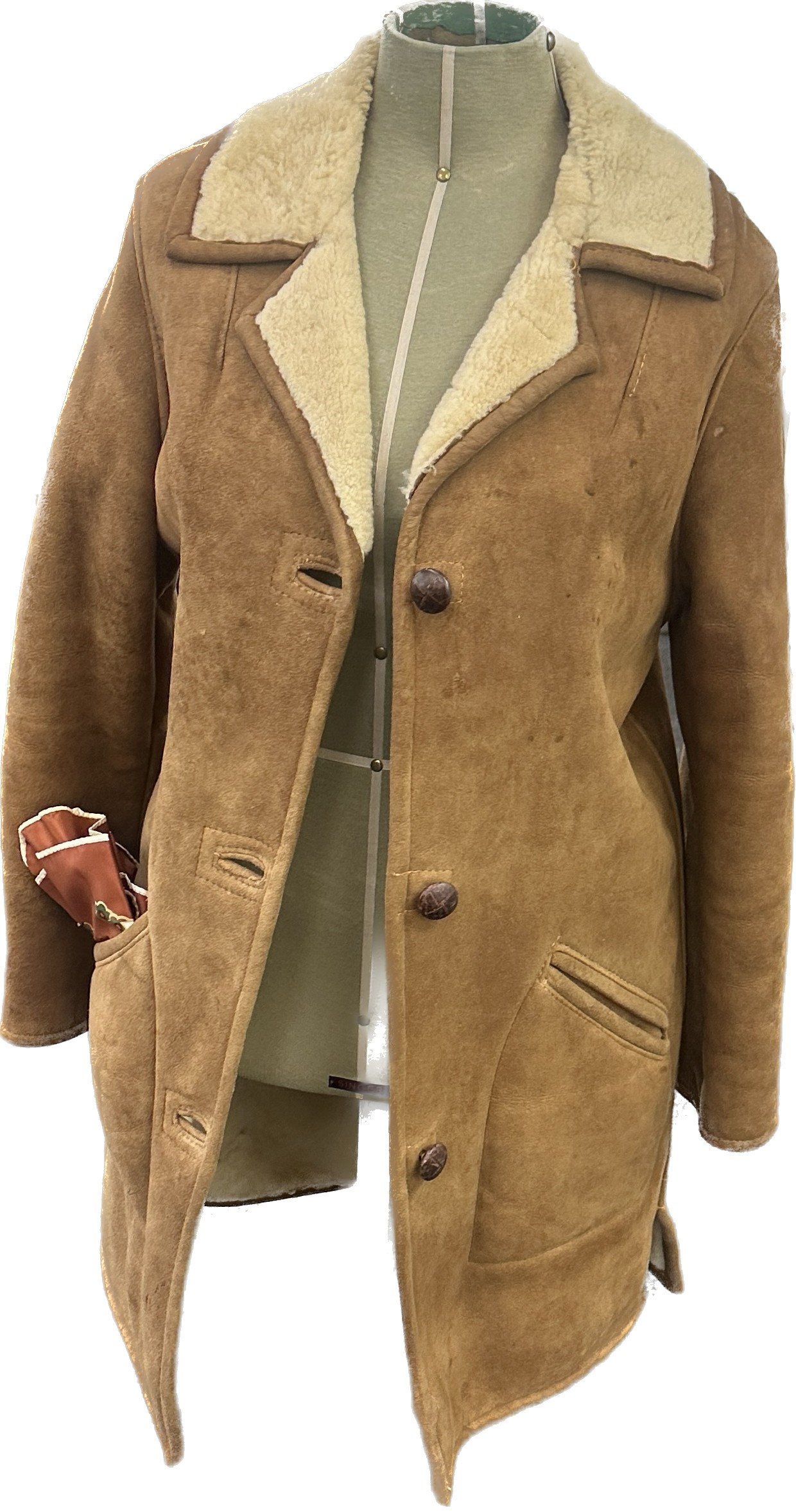 Vintage sheeps skin coat - Image 2 of 2