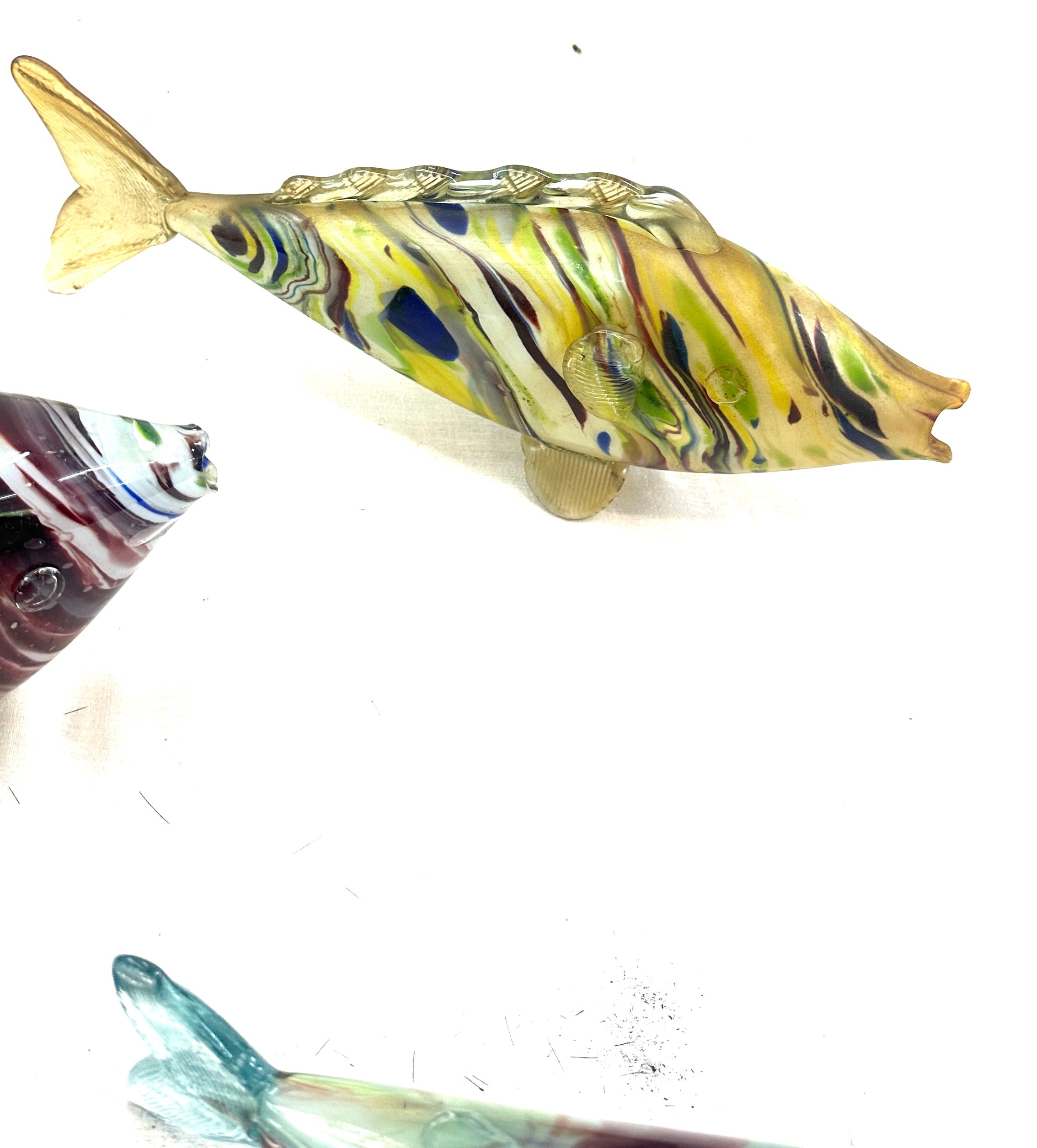 3 Vintage glass fish - Image 2 of 4