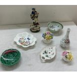 Selection of pottery includes Portuguese, Royal Stafford, St Michaels etc