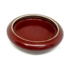 Grazed oriental trinket tray 1 inches tall 4 inches diameter