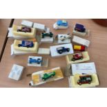 Selection of vintage boxed diecast advertising vehicles