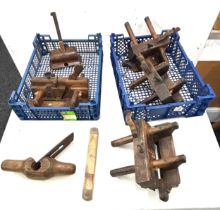 Large selection of woodworking tools