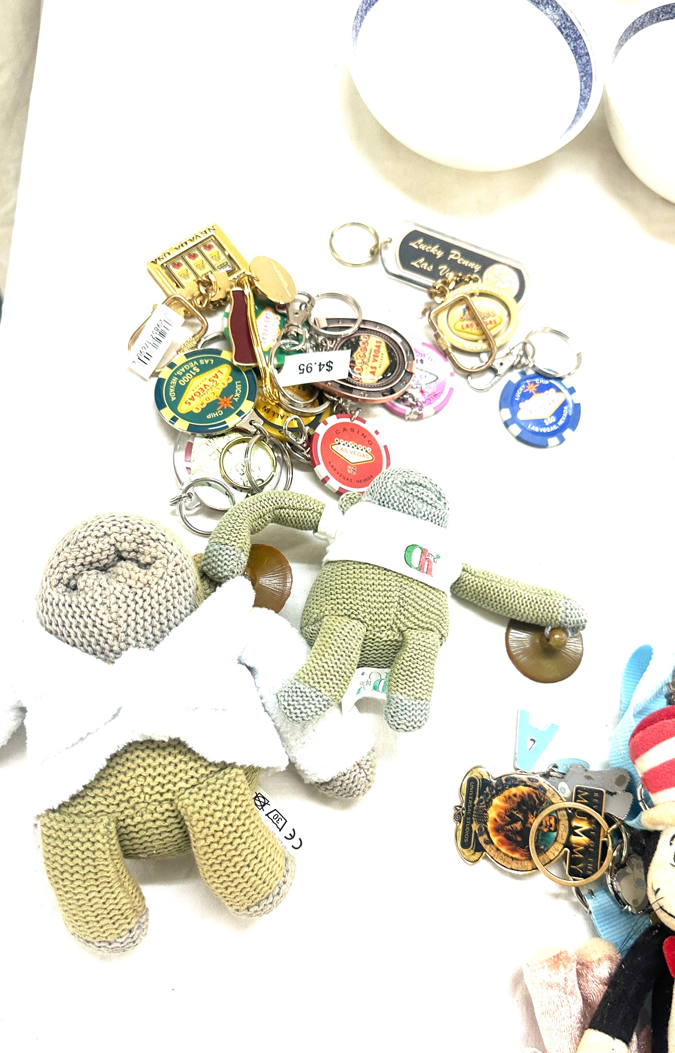 Selection of assorted key rings includes DR Zuesss, plush toy, make up bag, british air ways etc - Image 3 of 5