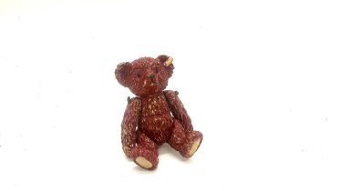 Steiff metal teddy, moveable arms and legs, height of teddy 2 inches