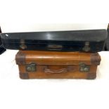 Vintage violin case and a travel case