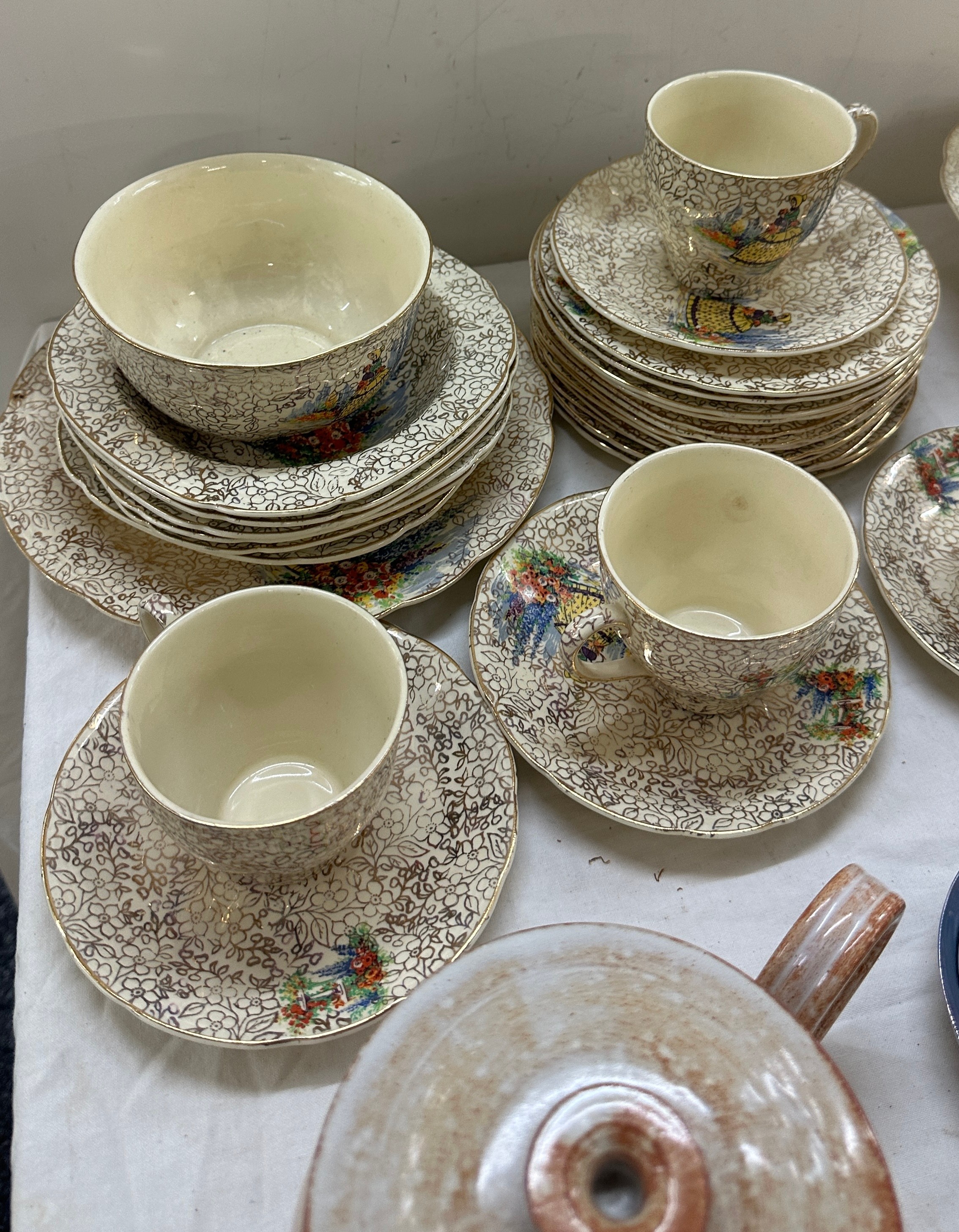 Selection of part tea sets includes oriental, sadler etc - Image 5 of 7