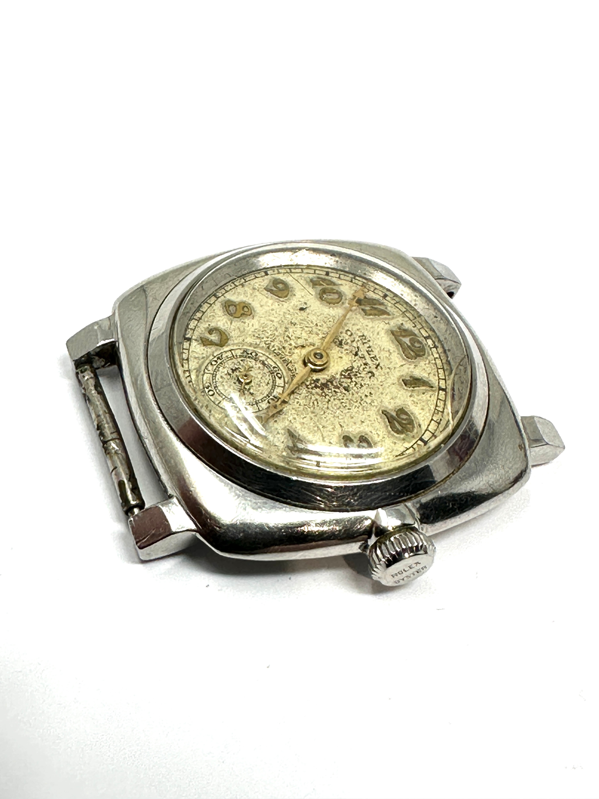 1930 Rolex oyster ultra prima gents wristwatch missing lug and strap the watch is not ticking - Image 2 of 4