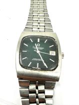 Vintage omega constellation automatic chronometer gents wristwatch the watch is ticking strap