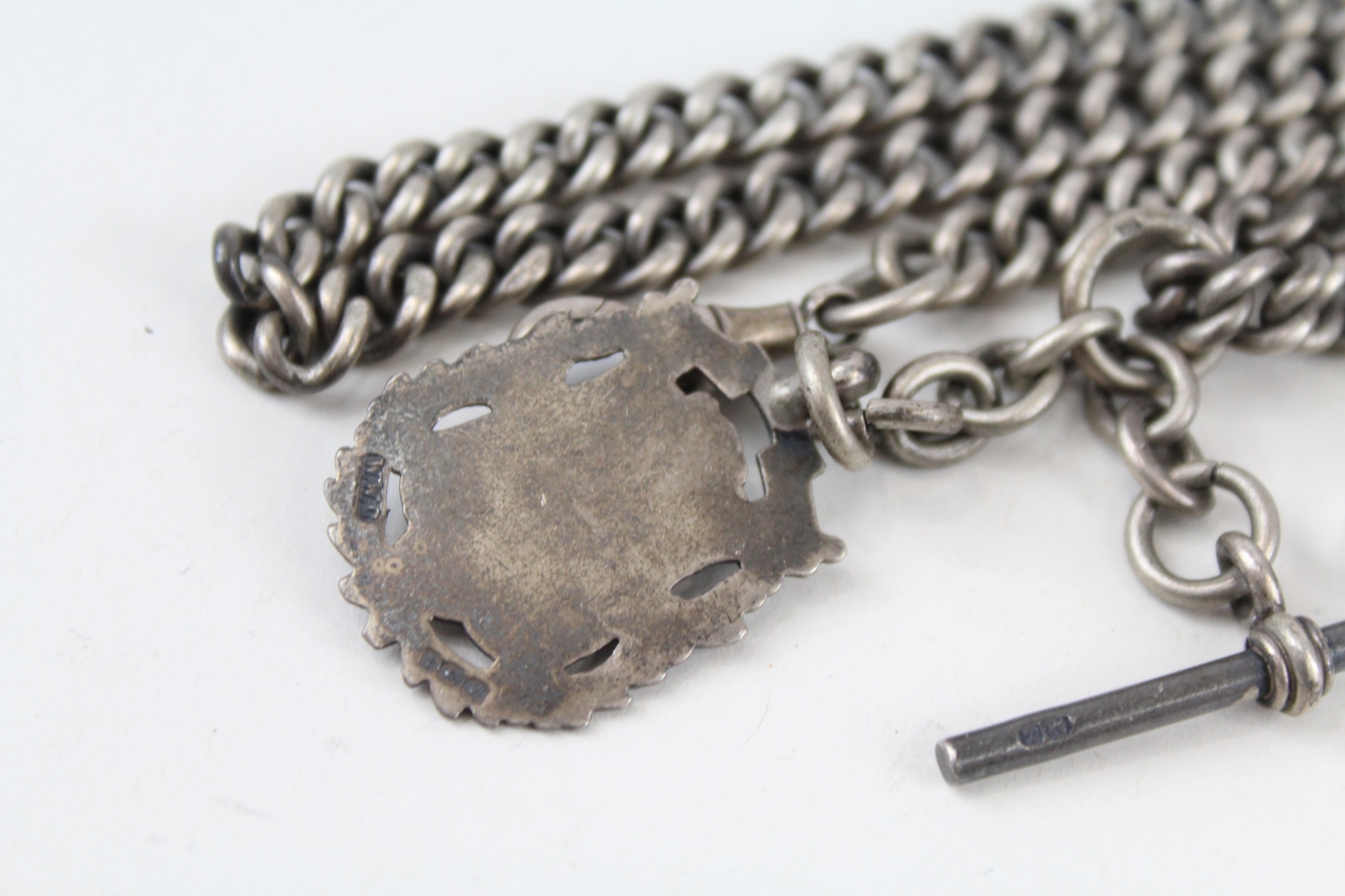 .925 sterling fob w/ albert - Image 5 of 5