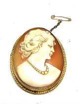 vintage 9ct gold cameo brooch weight 10.4g