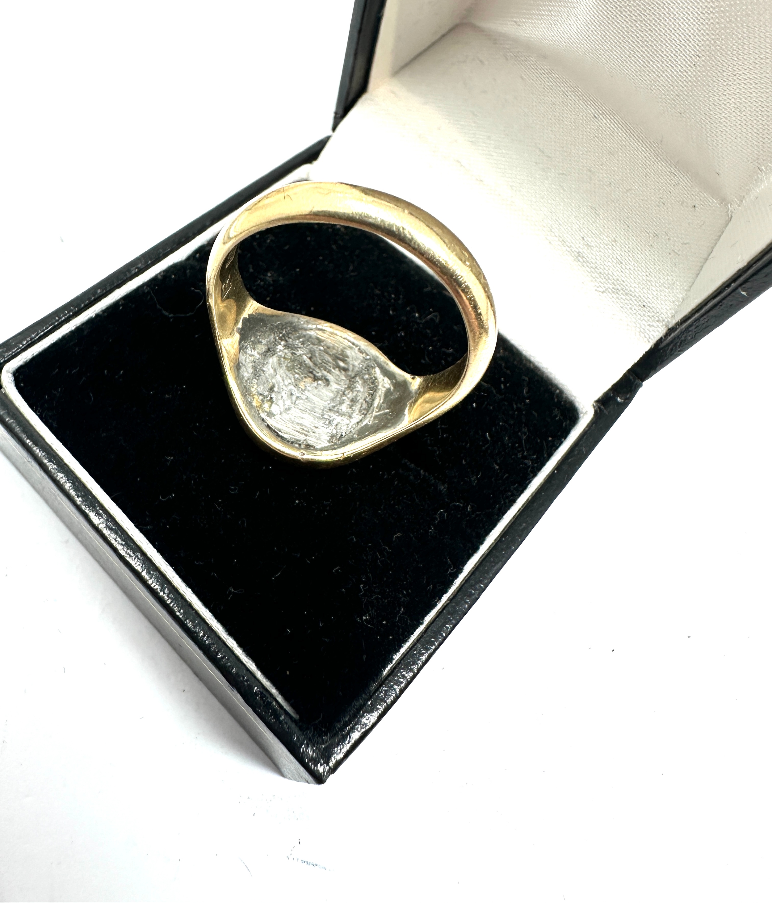 9ct gold masonic ring weight 8.5g - Image 4 of 5