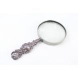 .925 sterling handled magnifying glass