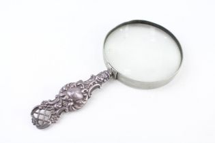 .925 sterling handled magnifying glass