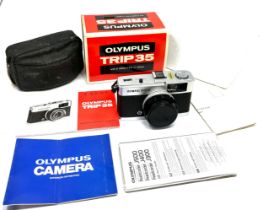 olympus trip 35 camera complete in box with booklets in good condition