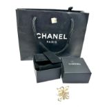 Original boxed chanel dress ring comes with chanel bag and boxes