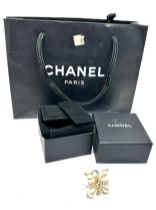 Original boxed chanel dress ring comes with chanel bag and boxes