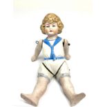 Antique Dollhouse doll all bisque Doll German 1880-1900 measures approx height approx 15cm