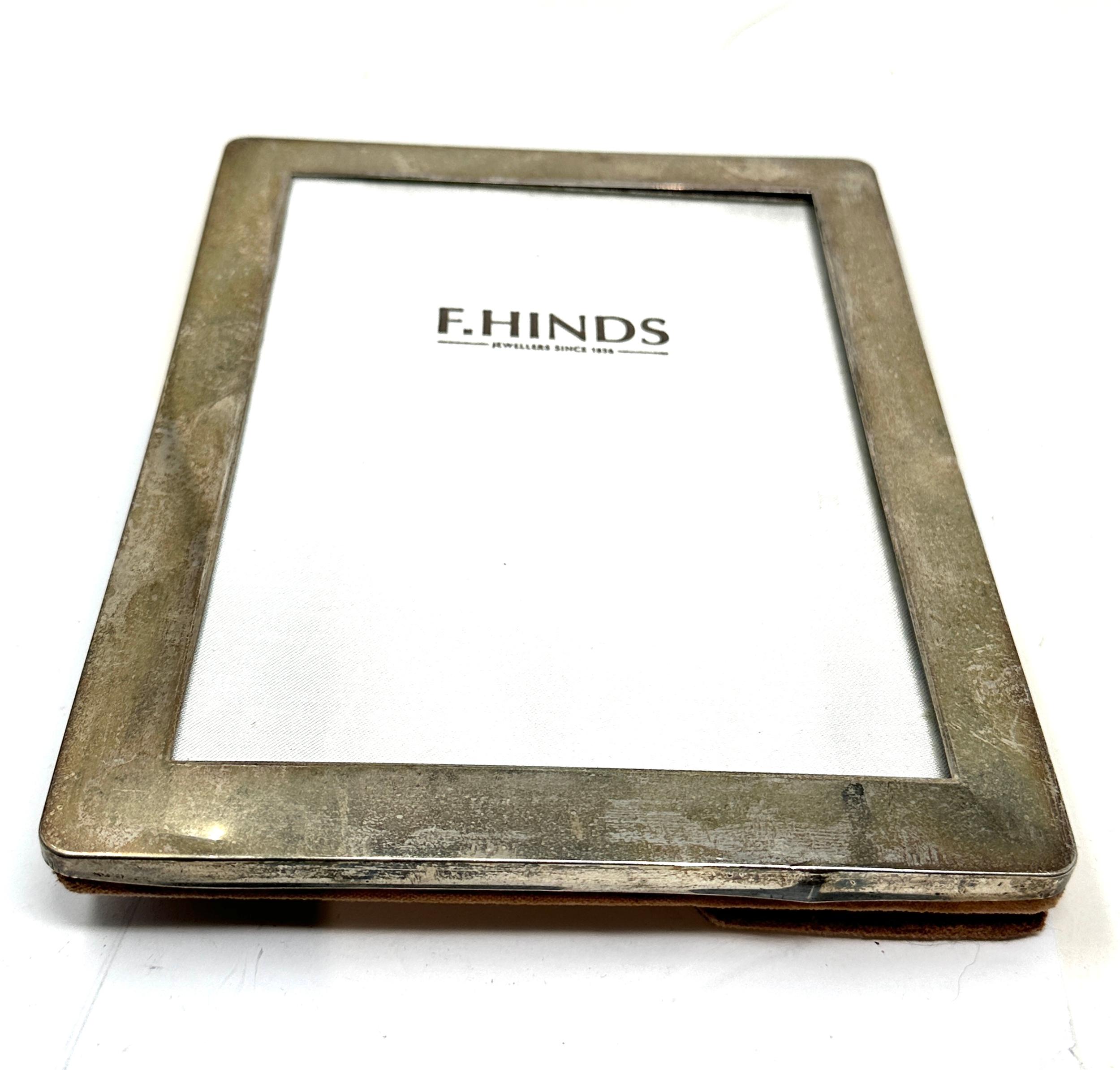 Silver picture frame measures approx 21.5cm by 16cm - Bild 3 aus 5