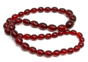vintage Cherry lucite necklace weight 80g