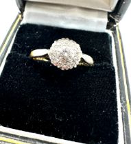 Vintage 18ct gold diamond ring weight 2.7g