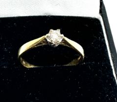 18ct gold diamond ring weight 1.6g