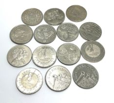 14 x £5 coins