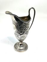 fine heavy georgian silver cream jug london silver hallmarks weight approx 200g